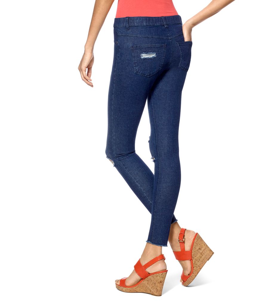 Hue ripped knee outlet denim leggings