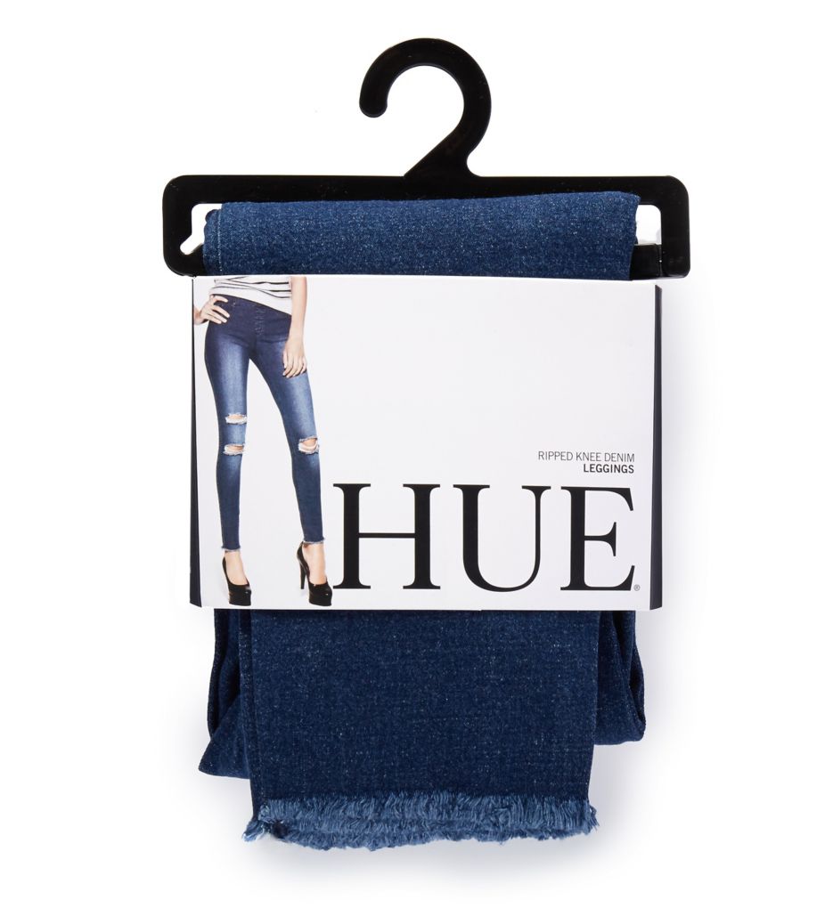 Hue ripped store knee denim skimmer