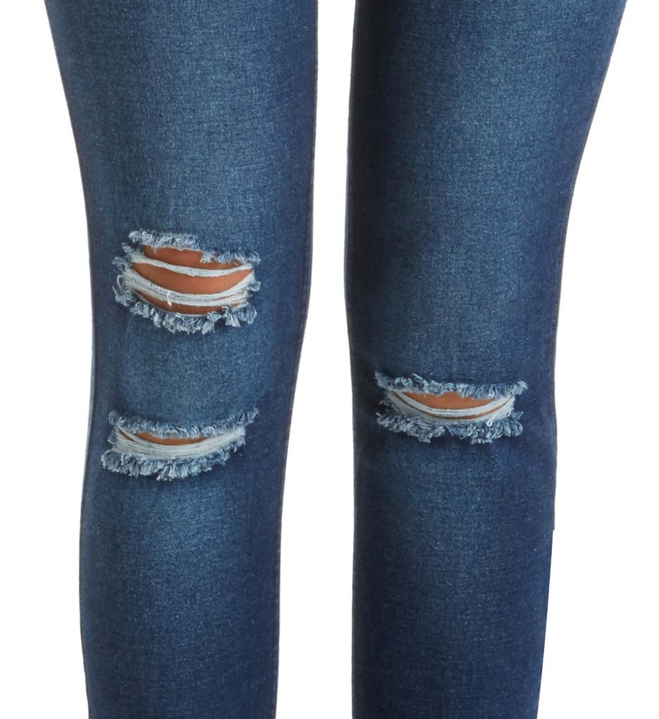 Ripped Knee Denim Leggings-cs2