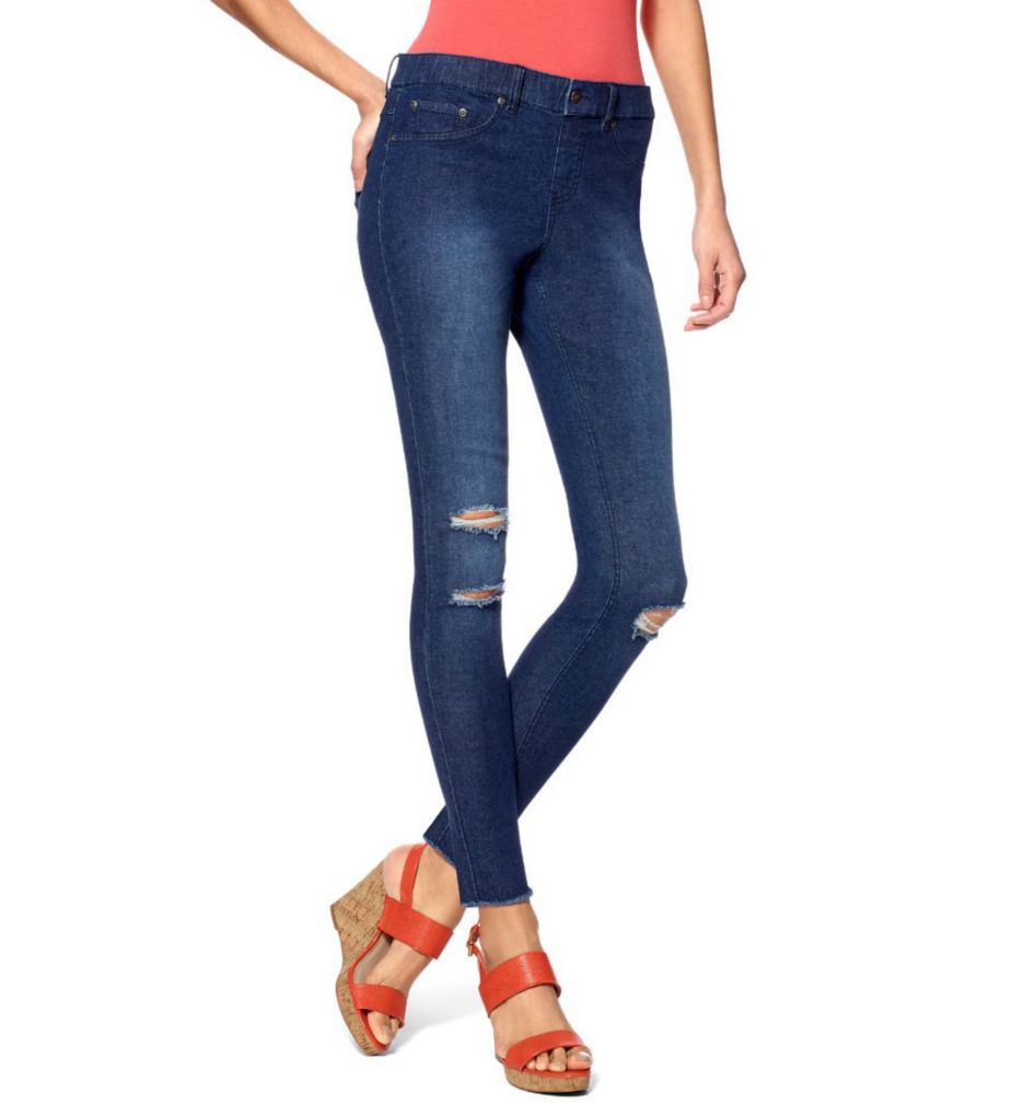 HUE High-Waist Curvy Denim Leggings