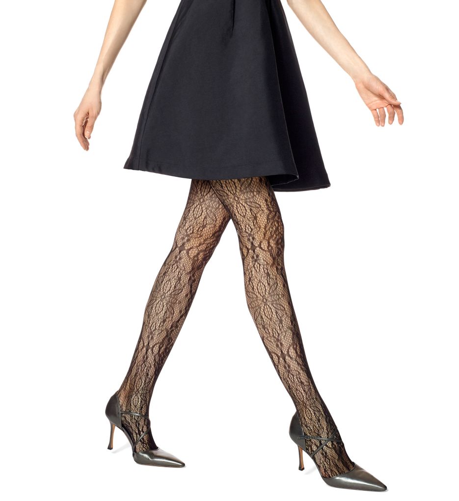 Floral Lace Net Tights-cs2