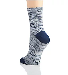 Super Soft Cropped Sock Oxford Blue Spacedye O/S