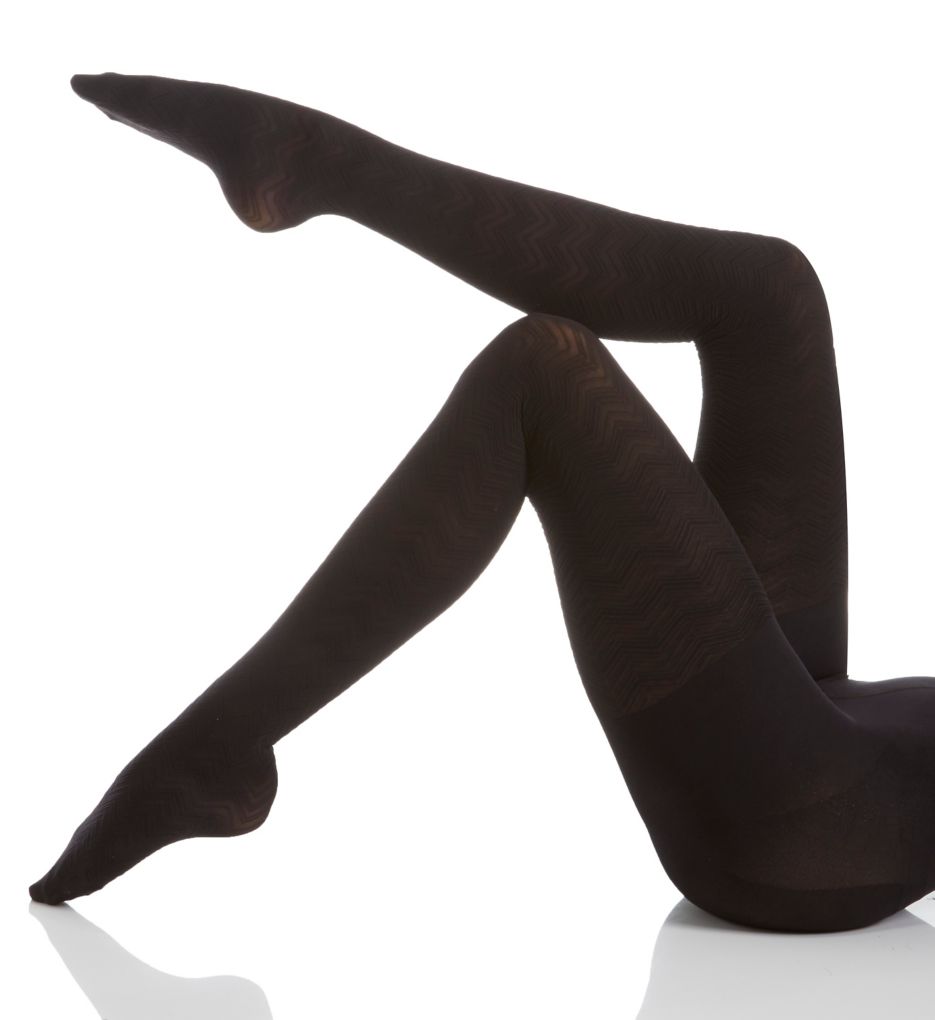 Chevron Texture Shaping Tights-gs