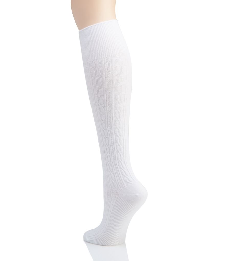 Graduated Compression Cable Knee Socks