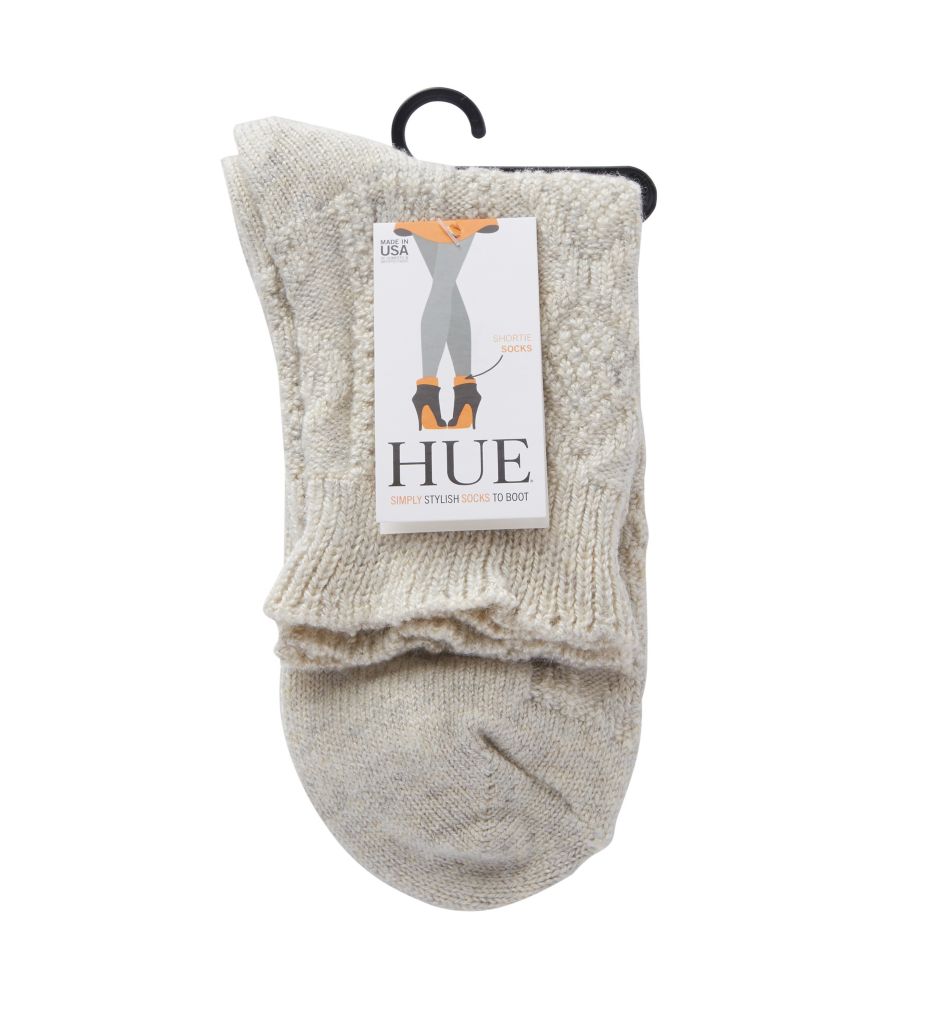 Lightweight Wool Frilly Cable Boot Sock-fs