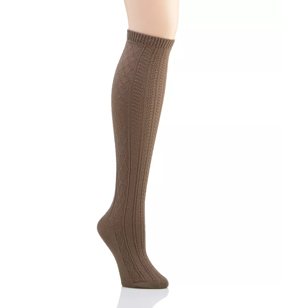 Cable Knee Sock Twig O/S