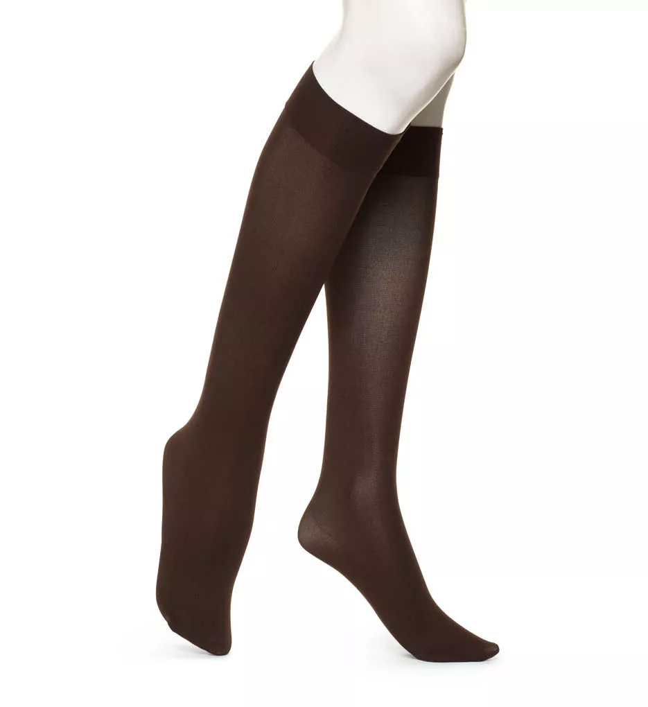 Soft Opaque Knee High Espresso 1