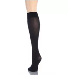 Soft Opaque Knee High Black 1