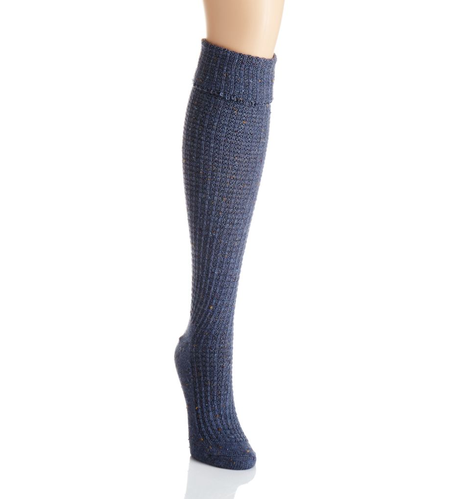 Cuffed Thermal Tweed Knee Sock