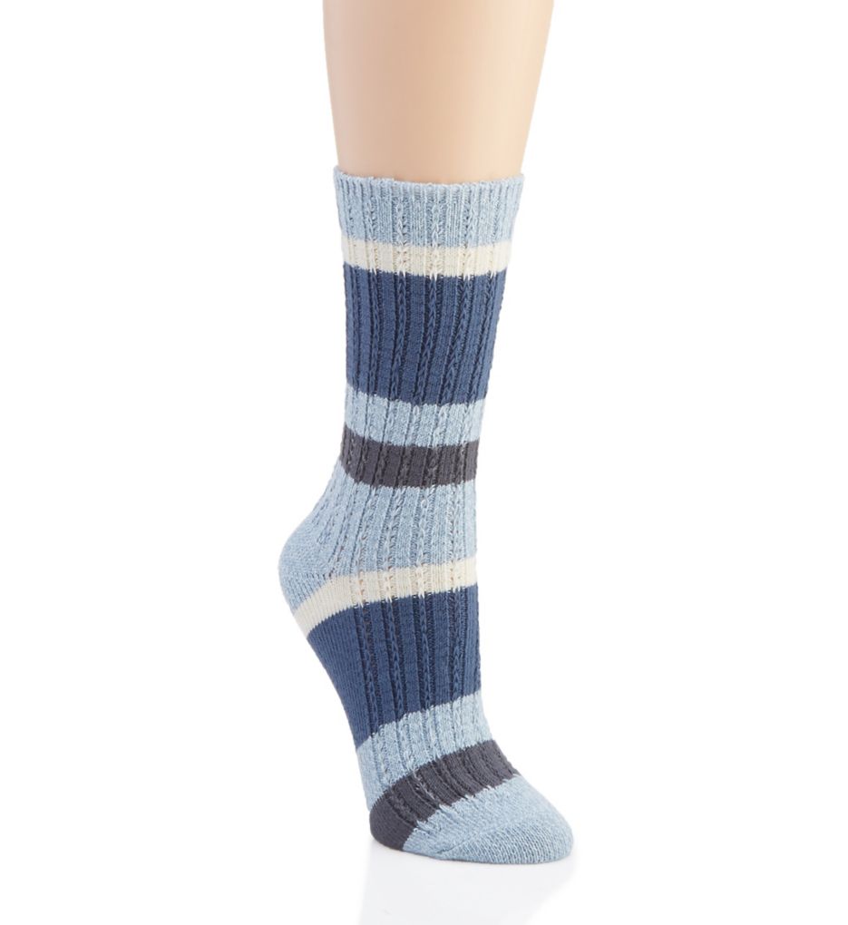 Super Soft Ribbed Stripe Boot Sock-gs