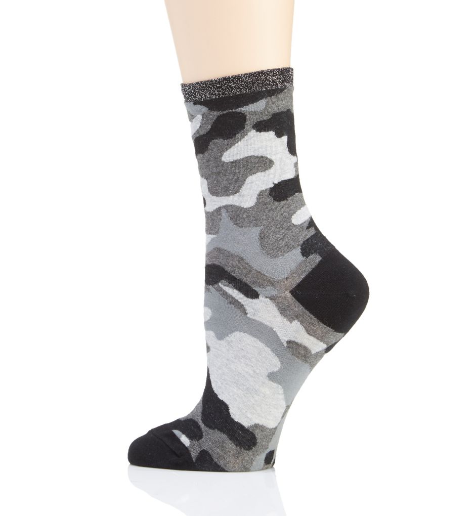 Camo Shortie with Metallic Top Sock-bs