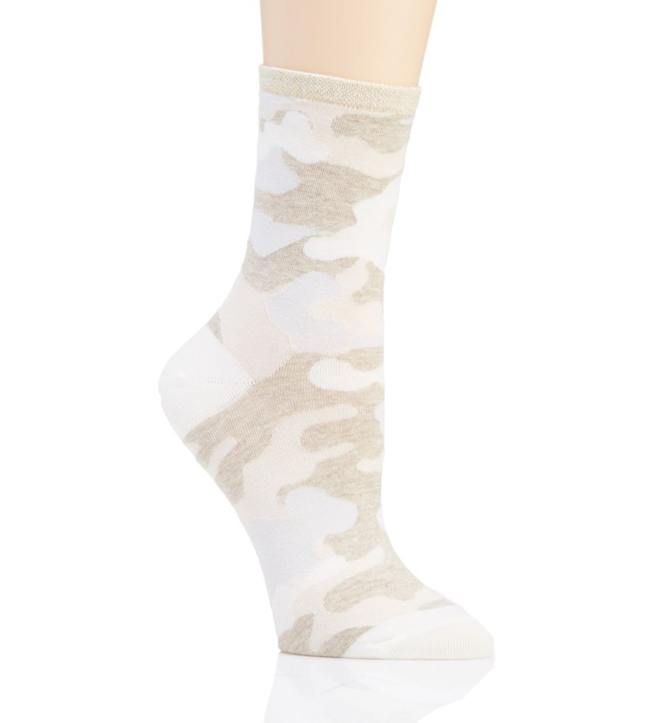 Camo Shortie with Metallic Top Sock