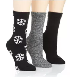 Eco So Soft Socks - 3 Pack Black O/S