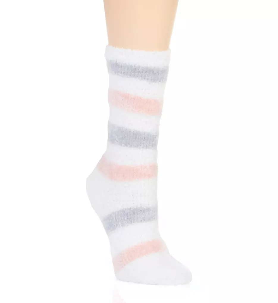 Kick Up Your Feet Cozy Sock Pink Stripe O/S