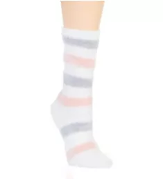 Kick Up Your Feet Cozy Sock Pink Stripe O/S