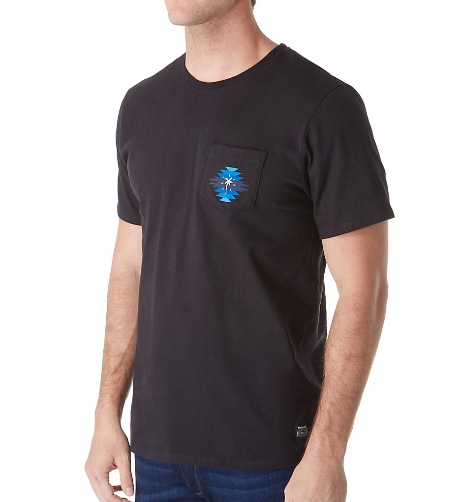 Hurley MTS2579 Pendleton Chief Pocket T-Shirt (Black)