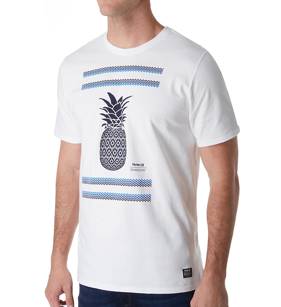 Hurley MTS2580 Pendleton Pineapple T-Shirt (White)