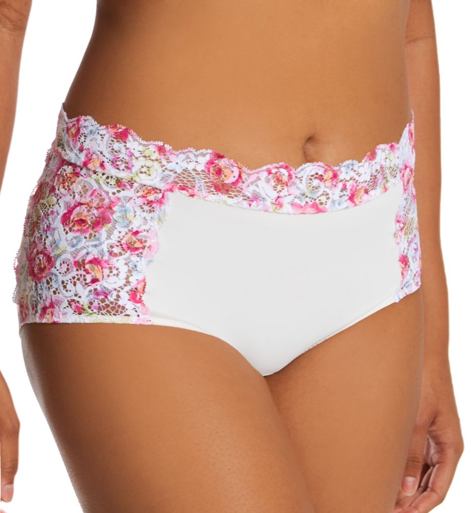 Ilusion : Ilusion 71001192 Microfiber Lace High Rise Panty (ACUARELA XIX XL)