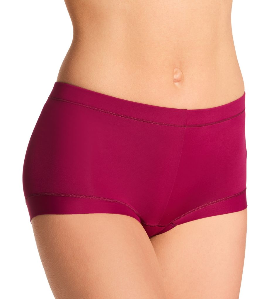 Ilusion Women's Microfiber Rear Lifting Boyshort Panty in Pink | Size Small | HerRoom.com