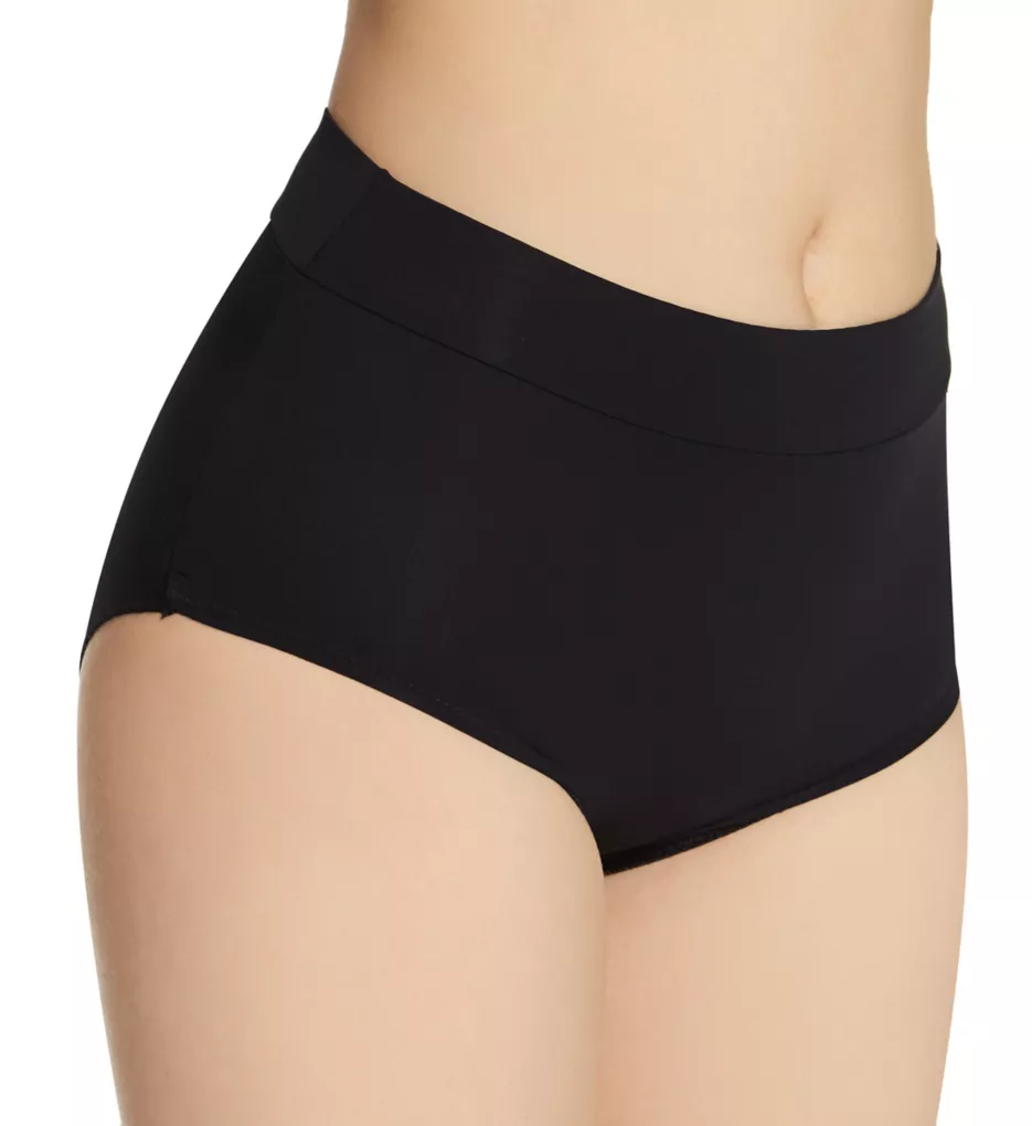 Microfiber Smoothing High Rise Brief Panty Negro S