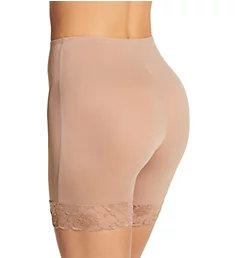 12 Inch Slip Short with Lace Tobacco S