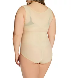 Body Reduction Plus Size Open Bust Bodysuit Nude XL