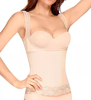 Firm Control Open Bust Torsette Camisole Nude S