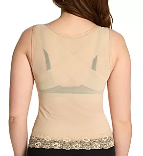 Firm Control Open Bust Torsette Camisole Nude S