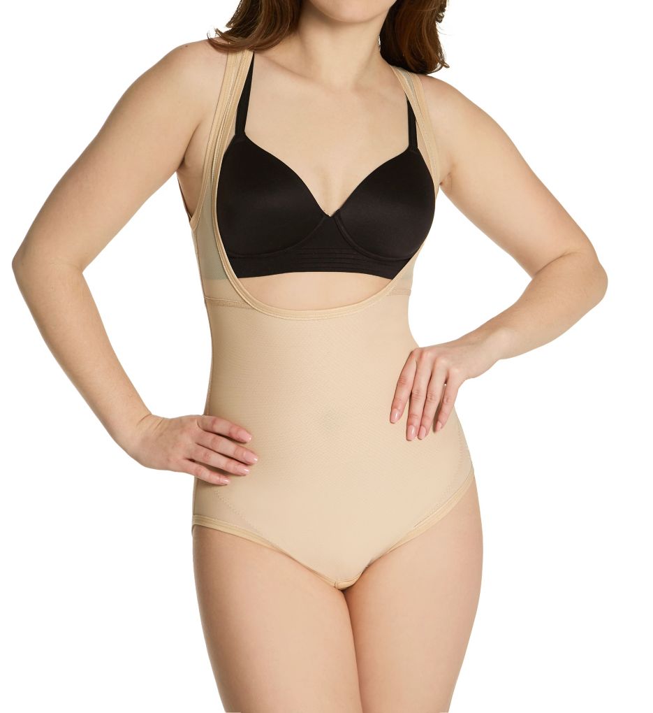 Body Reduction Firm Control Open Bust Bodysuit-fs