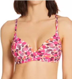 Microfiber Gel Wire T-Shirt Bra Animal Print 34B