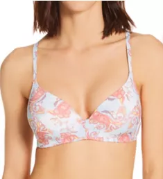 Microfiber Gel Wire T-Shirt Bra Paisley 34B