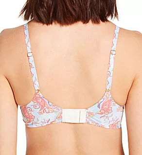 Microfiber Gel Wire T-Shirt Bra Paisley 34B