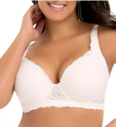 Classic Lace Underwire Bra Hueso 36D