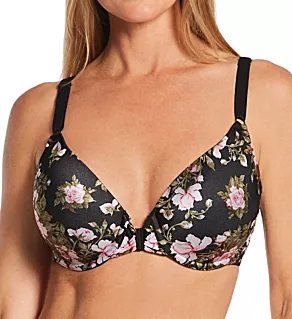 Front Close Smoothing Bra Rose Print 42B