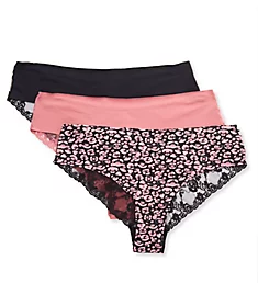 Signature Rose Lace Bikini Panty - 3 Pack Animal Print XL