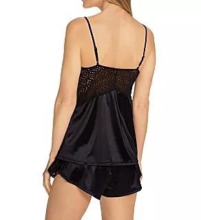 Satin and Lace Set Negro S