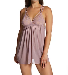 Mesh Lace Babydoll Set Lila Obscuro S