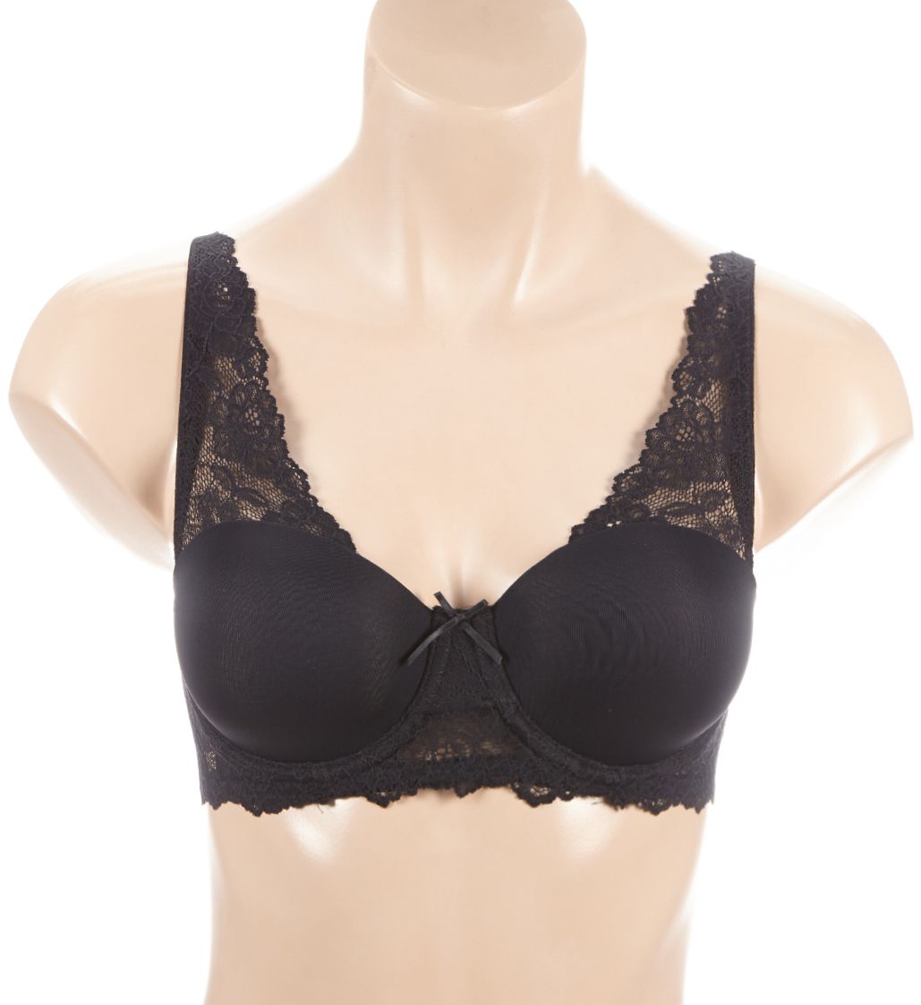 Ilusion Hypnotic Microfiber Lace Demi Bra Negro 36B  - Image 1