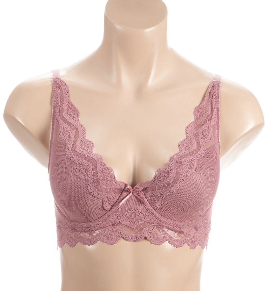 Ilusion Mesh Lace Demi Bra Rosa 38B  - Image 1