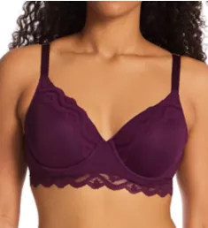 Microfiber Lace Demi Bra Vino 34B