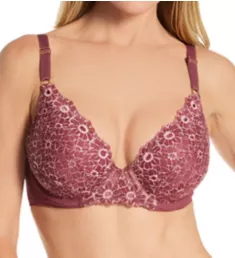 Demi Two Color Lace Push-up Underwire Bra Avellana i 34B