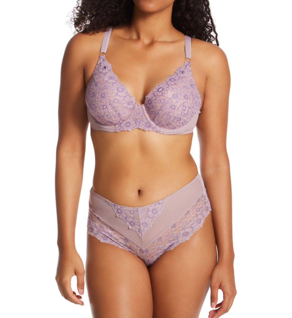 Demi Bra with two color lace-cs1