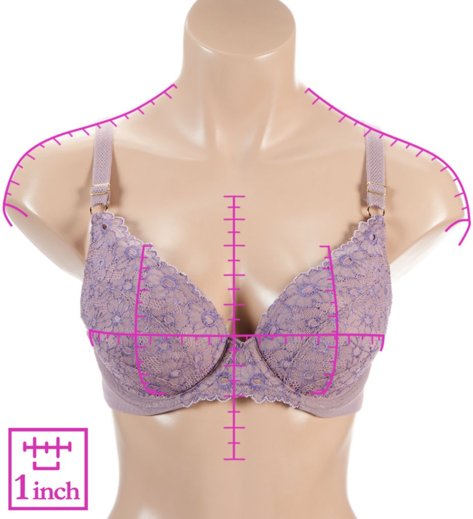 Demi Bra with two color lace-ns7