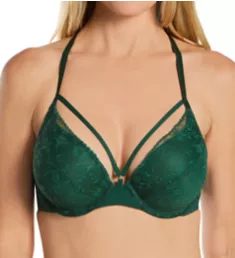 Strappy Lace Demi Underwire Bra Verde II 38B