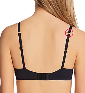 Lace Trim Demi Bra Negro 34C