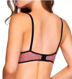 Strappy Lace Cut Out Demi Underwire Bra