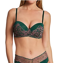 Two-toned Lace Push Up Bra Verde II 34B