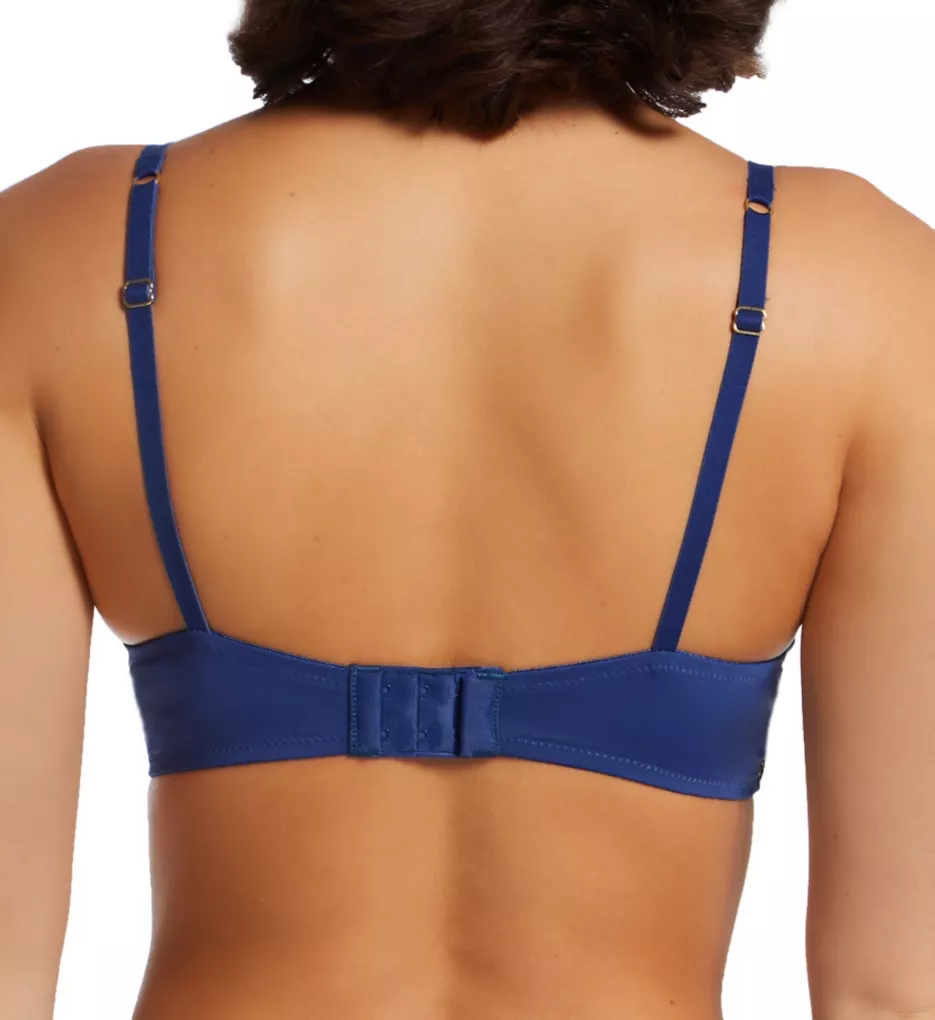 Retro Dreams Two-Toned Lace Balconette Bra Indigo 34C