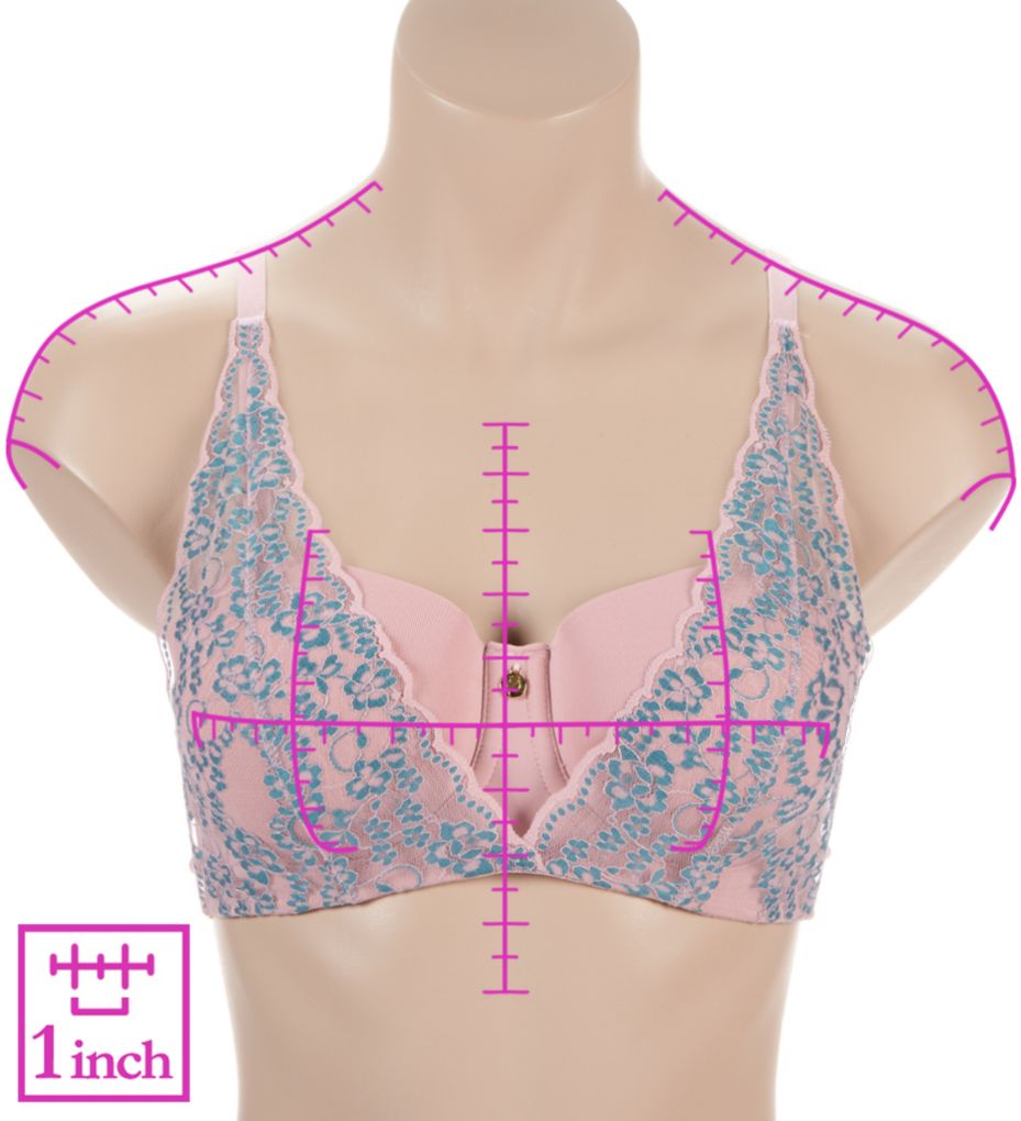 Ilusion Retro Dreams Two-Toned Lace Balconette Bra 71070078 - Image 3