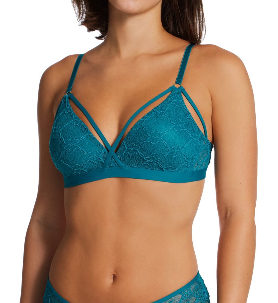 Wireless Strappy Cross Front Triangle Bra